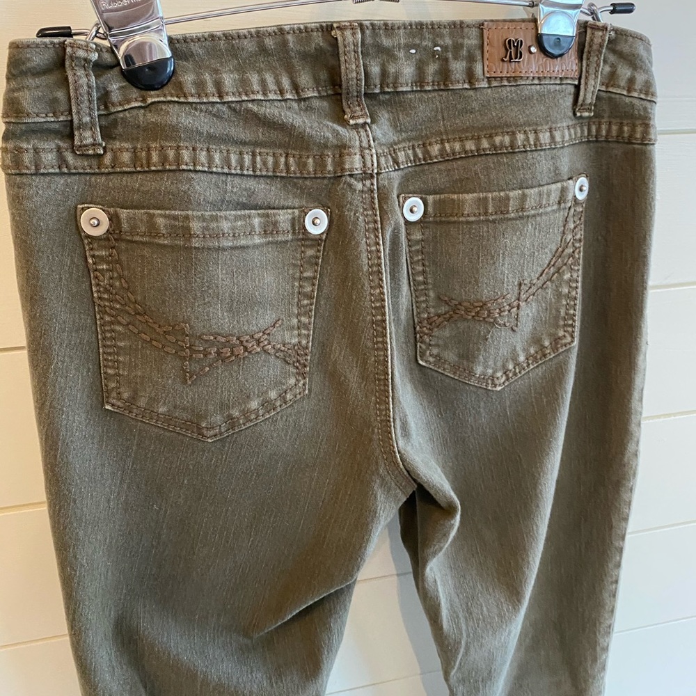 TALLS 37" INSEAM Olive Green Skinny Kean